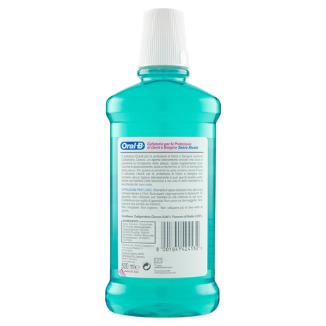 Oral-B Collutorio Denti e Gengive Senza Alcool Menta 500 ml